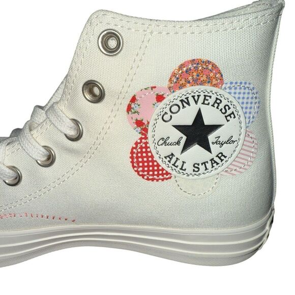 New Women’s Converse Chuck Taylor All Star High Crafted Patchwork A05195C Size 7 - Picture 6 of 7